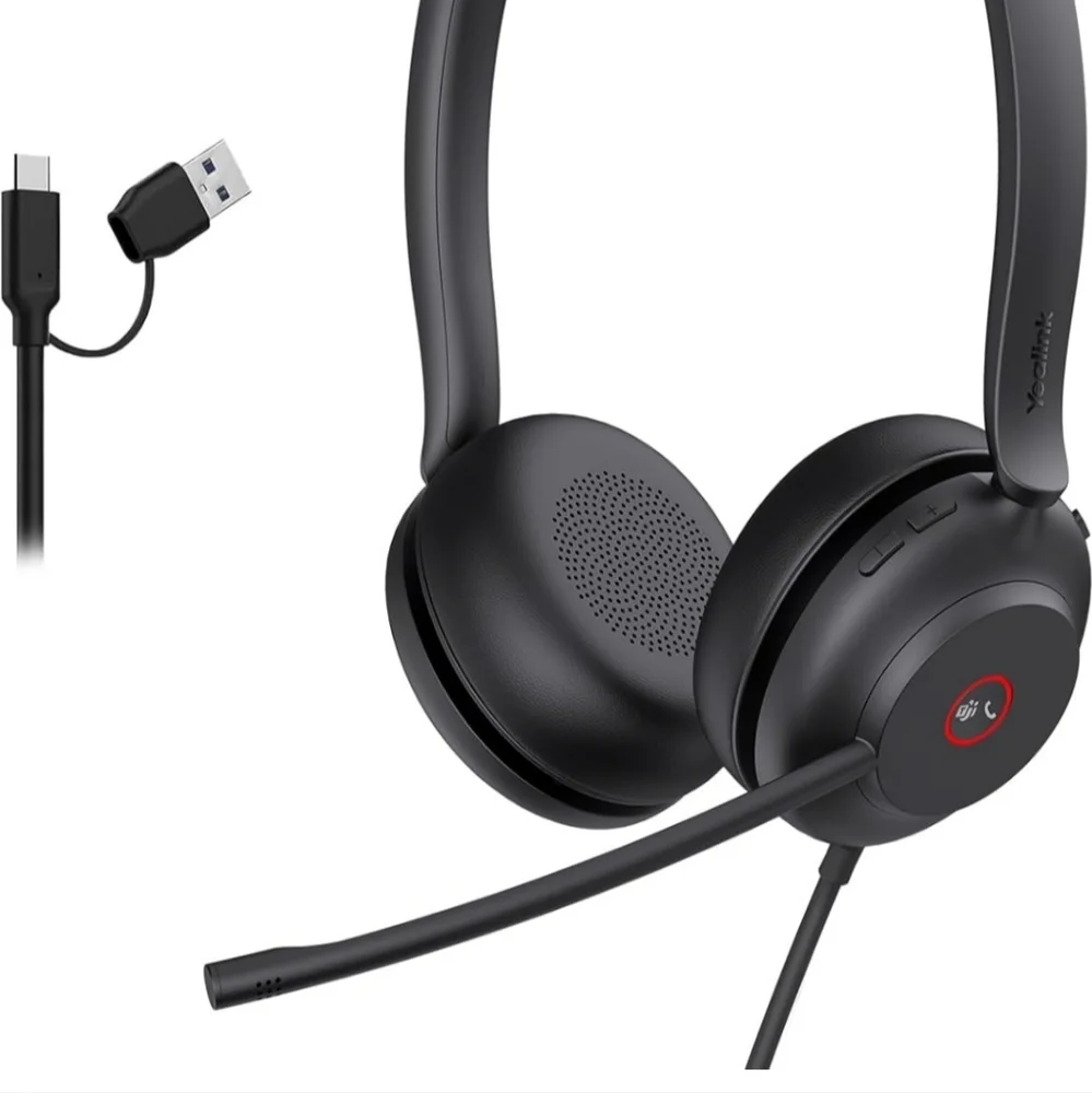 USB Headset with Noise Cancelling Microphone,Wired Headset for PC Laptop,Teams